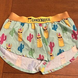 ChicknLegs Llama Print Running Shorts
